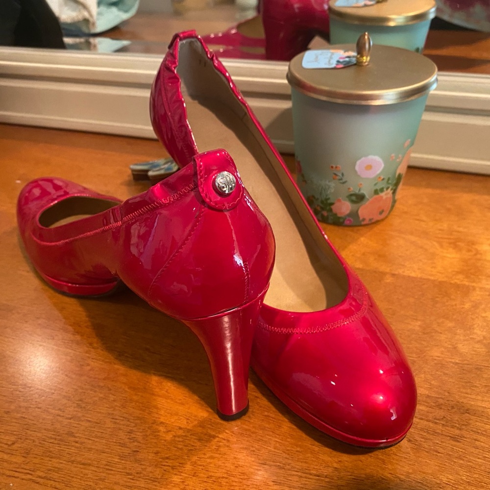 Stuart Weitzman Red Platform Pumps - image 2